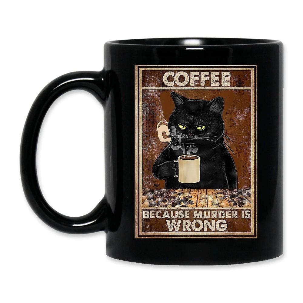 Funny Cat Lover Mug Coffee Mug Cute Coffee Cat Mug Ceramic Coffee Mug 11Oz Unisex T-Shirt XXXL