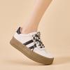 Klassische Schuhe Rindsleder erste Schicht Vier Jahreszeiten Neue Mode Niedrige Freizeitsport Board Schuhe Plateau Schuhe Damen