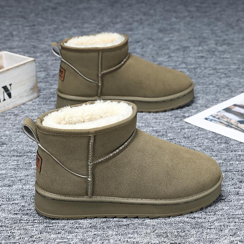 TUINANLE Nye dames vinter snøstøvler med tykt fløyelsfôr for sklisikkerhet, varme og komfort