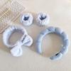 4PCS Stylish Washing Headband Set Wristbands Scrunchies Spa Bubble Headband for Washing Face Makeup Shower Skincare