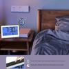 Wall Moutable Tabletop Digital Alarm Clock Large Screen LCD Temperature Hygrometer Display Backlight Battery Powered