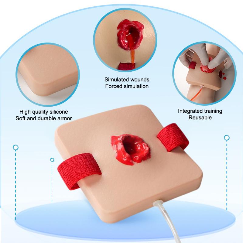 Trauma Simulated Wound Practice Module For Nurse Training And Schools Featuring Hemostasis And First-Aid Practice Manikins