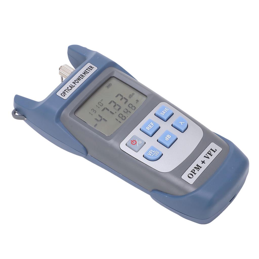 Optical Power Meter Calibration Function Fast Accurate Fiber Cable Detector with LED Light 30KM 30MW ‑70 To +10dbm