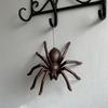 Spider Miniature Decor Realistic Vintage Horror Art Cast Iron Halloween Spider Figurine for Mantel Windowsill Haunted House Desk