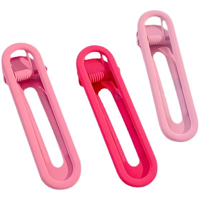 Vibrant Candy Color Seamless Hair Clip Set - Side, Bangs, and Heart Duckbill Clips for Women