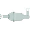 Fuel filter 8mm 105mm 30mm 37mm GRANITE 5008879