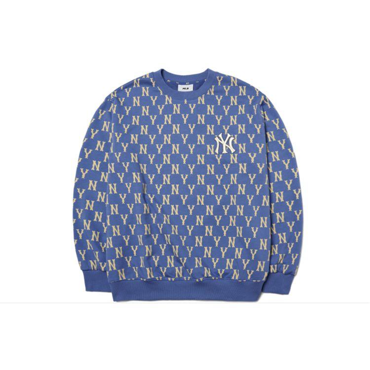 MLB New York Yankees Geprint Letter Hoodie Unisex hoodies Blauw 3AMTM0614-50BLD