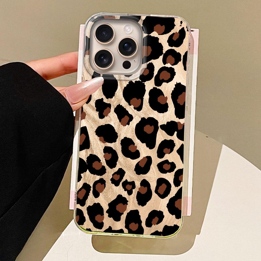 Vintage Black Leopard Feather Texture Phone Case for iphone 16 15 14 7 8 Plus 13 11 12 Pro Max X XS XR SE 2022 2020 16e Cover