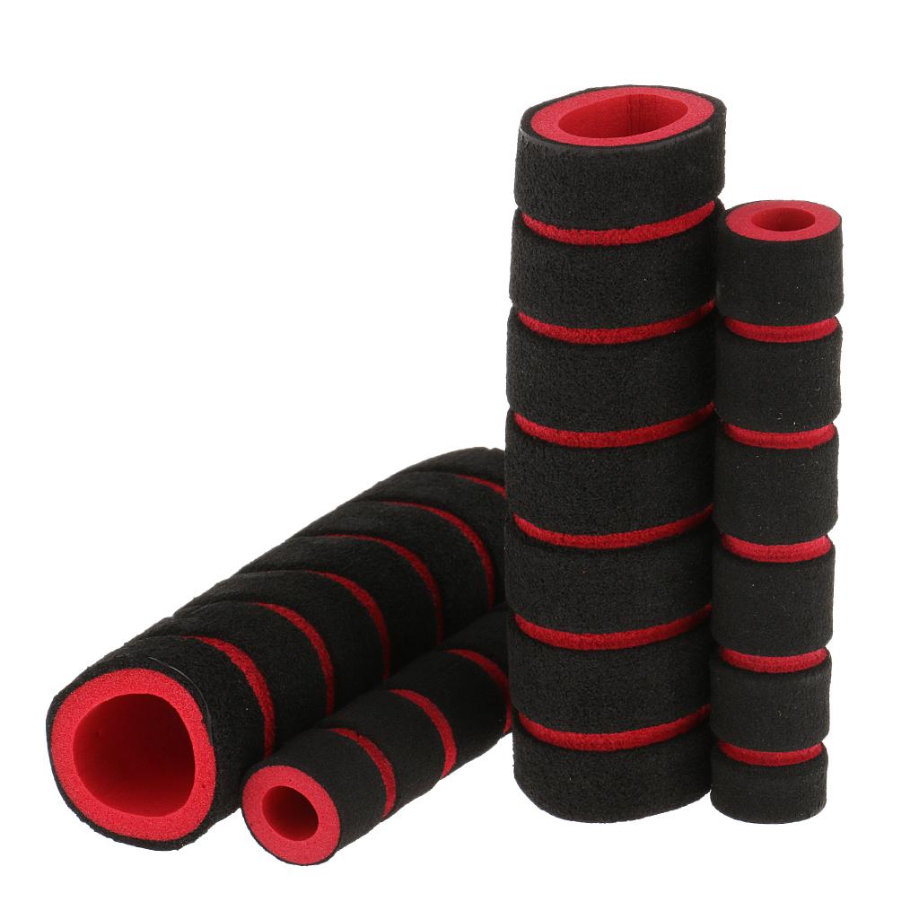4PCS Motorcycle Bicycle Foam Sponge Nonslip Handlebar Hand Grips Cover