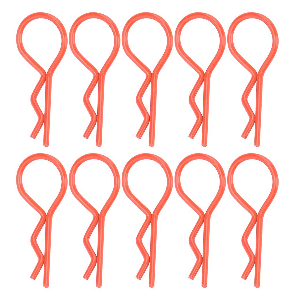 10Pcs 13MM RC Car   Clip RShape Metal Body Clips Pins for 1Celsius5 1Celsius6 1Celsius8 1Celsius10 RC Car(Blue )