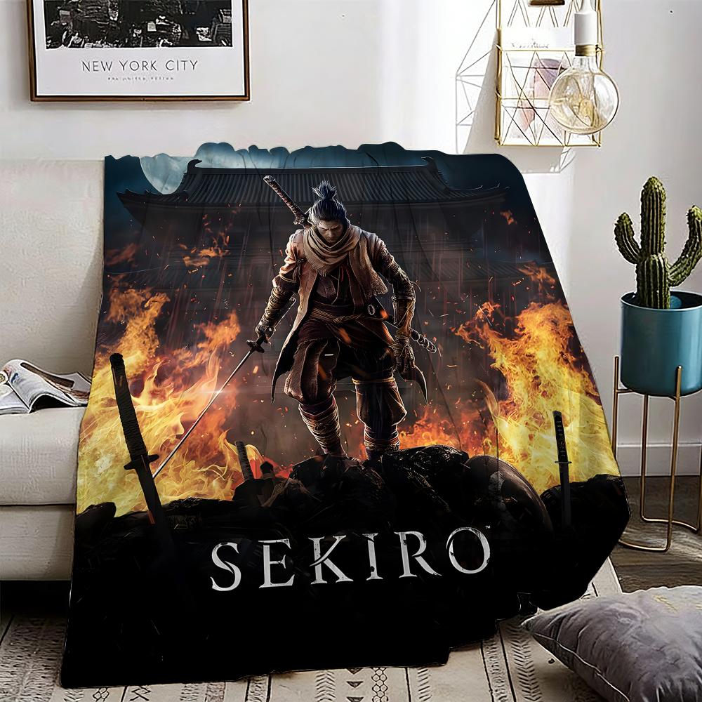 sekiro Throw Lightweight 240g Flannel Blanket Soft Skin-friendly for Summer Cooling 75X95CM