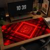 Red Diamond Mouse Pad Neon Light Non-slip Mat Large Pc Gamer Cabinet Keyboard Deskmat Gaming Accessories Computer Mousepad XXL