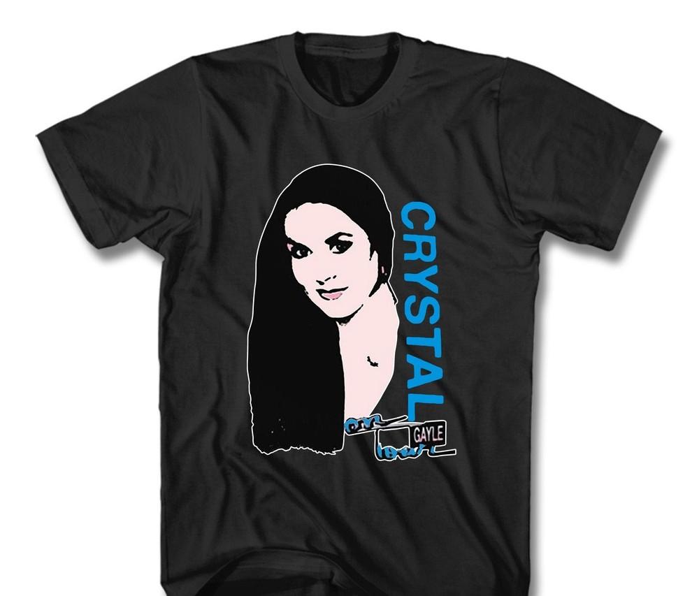 Vintage Crystal Gayle Funny Cotton Black All Size Unisex Tee Shirt TR671 Unisex T-Shirt XXL