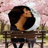 1pc Moon Kiss Automatic Folding Umbrella, Heavy Duty 8 Rib Iron Frame,  Suitable for Travel, Daily Use, Birthday, Decor Gift m0104097
