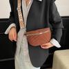 Women's 2025 Canvas Corduroy Waist Bag - Large Capacity, Trendy Street Style, Single Shoulder, Crossbody Bag.