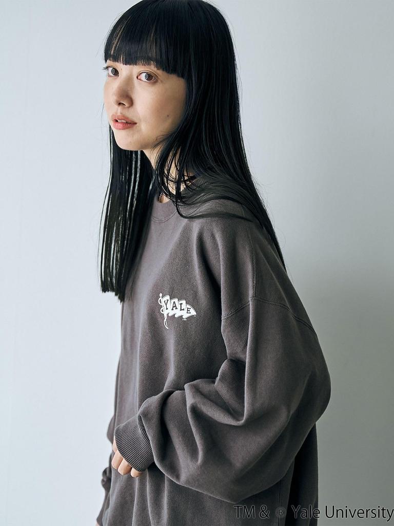 Cohen YALE Custom Reversible Print Fleece Sweatshirt, 76206460503, 1900 DK.GRAY (19), FREE