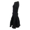 ALAIA [Domestically Authorized] AA9R2187CM626 Crinoline Flare Fine Knit Mini Skater Dress / dress 38 blackUsed