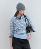 ROLAROLA Loosefit Multi Stripe Collar Knit Sky