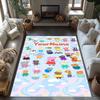 Peppa Pig Customize Your Name Floor Mat Perfect for Balcony Entryway Bedrooms Outdoor Antislip Carpet Anime Office Decor Perfect Gift for Women/Men