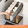 Under Sink Organizer Pull Out Cabinet ,2 Tier Sliding Storage Shelf Basket Drawer Rack, Slide Out Shelf for Kitchen Pantry