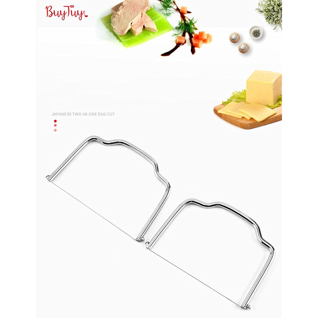 Multipurpose Handheld Cheese Wire Stainless Steel Foie Gras Wire Butter Cheese Slicer Slicer, Cutter, Cutter,