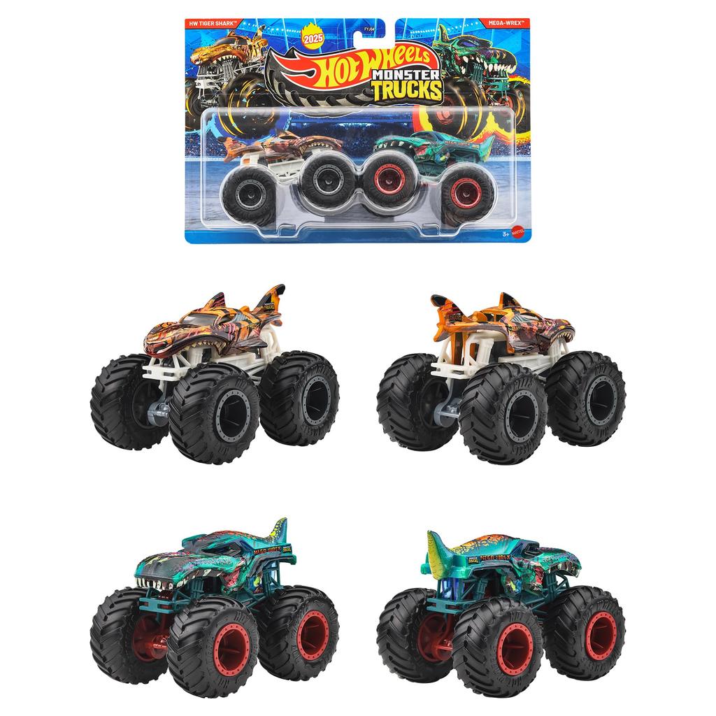 Hot Wheels Monster Truck Assorted Vehicle Mini Set of 8 Cars per Ages 164 2-Pack Toys, Cars, (2 Pack), Boxed, 3+, Multi-Purpose, FYJ64-986V