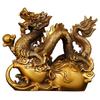 Ornament All Copper Zodiac Fu Lu Gourd Dragon Mythical Beast Large Home Office Desktop Decoration
