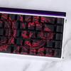 Side Printed Keycaps Intricate Pattern Theme for 60% 68% Mechanical Keyboards Heat Sublimation Printing