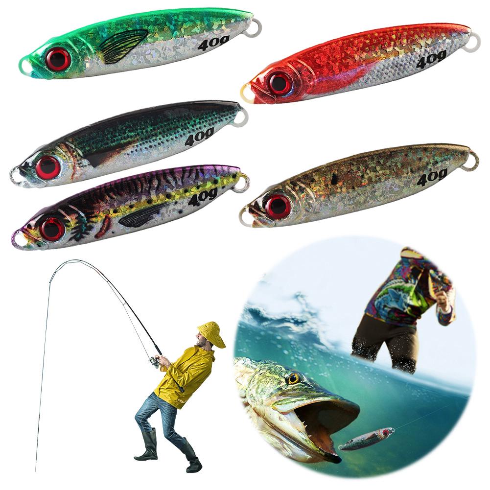 Iron Plate 70mm 40g Sea Fishing Metal Bionic Bait Metal Fishing Lure Hard Bait for Saltwater Fishing