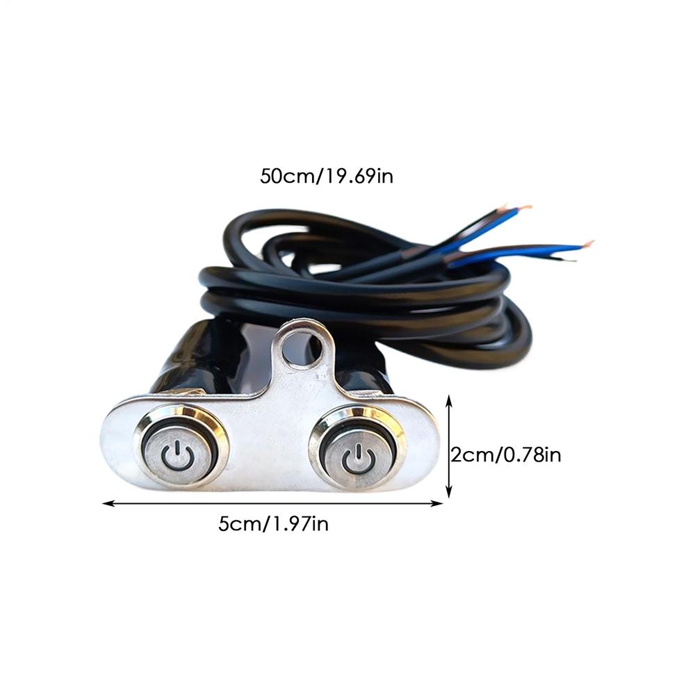 

Motorcycle Handlebar Light Control Button Motorcycle Spotlight Taillight Control Button Multifunctional Waterproof Replacement синий