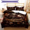 3pcs Warhammer 40k Bedding Set Duvet Cover Closure Includes 1 Duvet Cover & 2 Pillowcases, Soft and Comfortable for All Seasons.