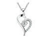 Korean Fashion Imitation Silver Zircon Pendant Necklace for Women