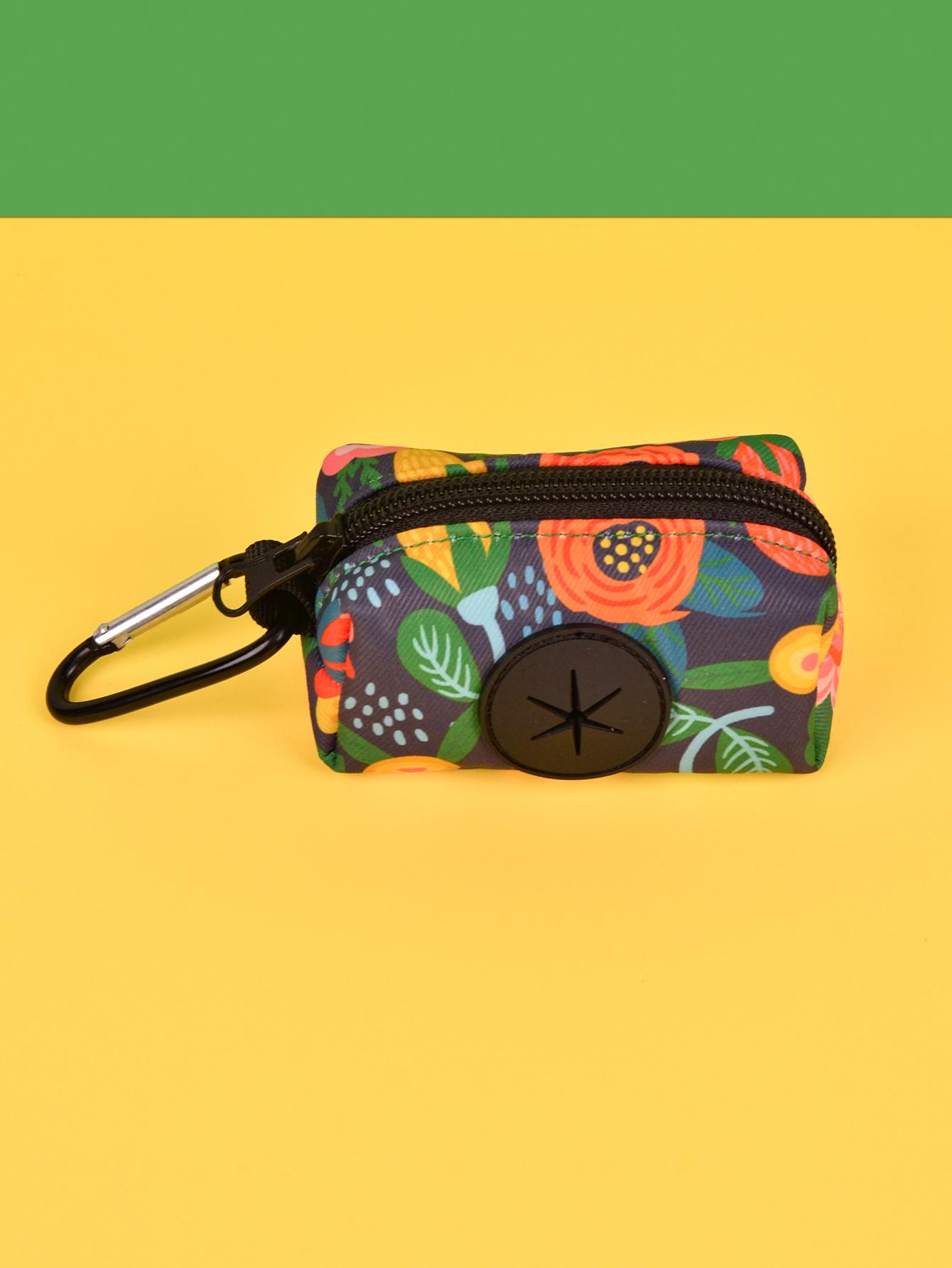 

Радужный принт, модный дизайн, держатель для собачьего какашки, для крепления поводка для собак (Без мешка для какашек и поводка) темно-синий