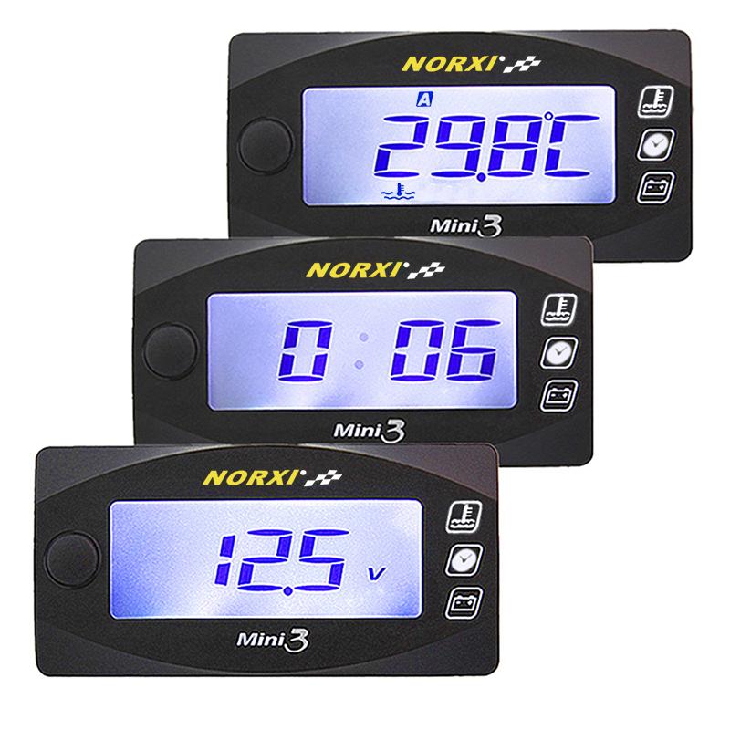 medidor de temperatura nmax 3 in one oil temperature sensor norxi mini square digital instrument for nmax125 universal