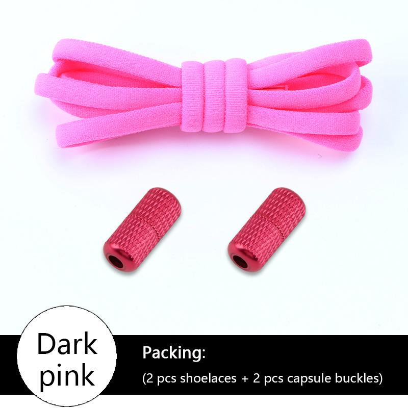 Colorful Elastic Semicircle No-Tie Shoe Laces for Sneakers Kids & Adults Metal Lock Lazy Laces Boot Shoe Strings