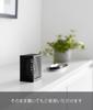 Yamazaki Magnetic Deodorizer X X Tower Floating Bathroom 3662 Anti-Mold & Case, Small, Black, Approx. W8.5 D5.6 H9.7cm, Anti-Mold Case, Storage,