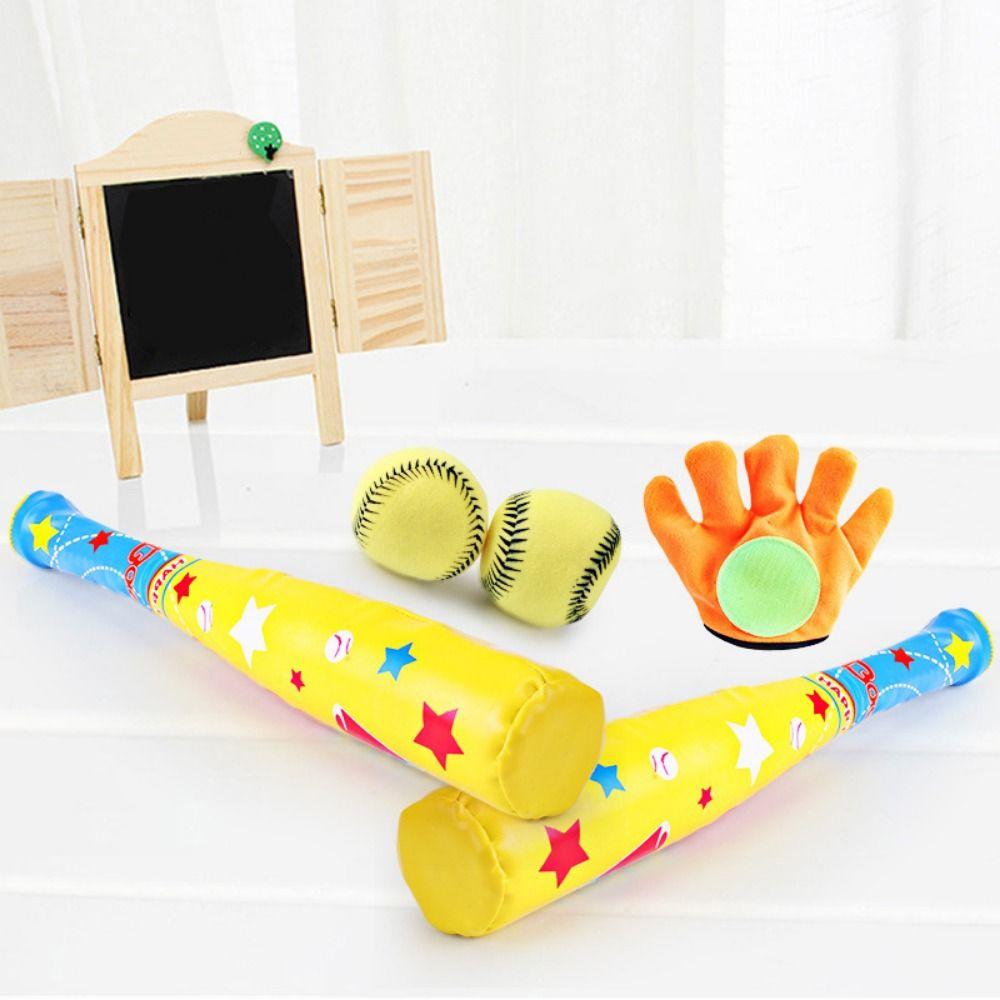 Soft Children's Baseball Toys Set Practice Simulated Baseball Game Pitching Practice