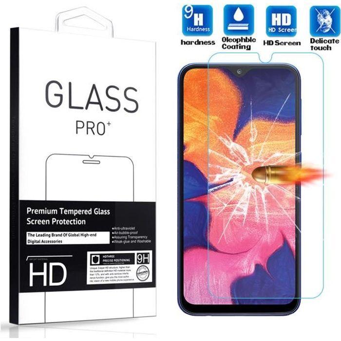 Film de Protection d'écran - Samsung - Galaxy A10 - Verre Trempé - Résistant aux Rayures - 1 Pack