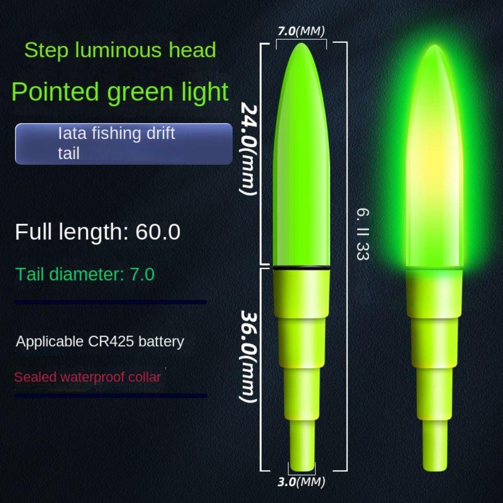 1pc Induction Fishing Float Light Luminous Night Fishing Float Top  Night Fishing