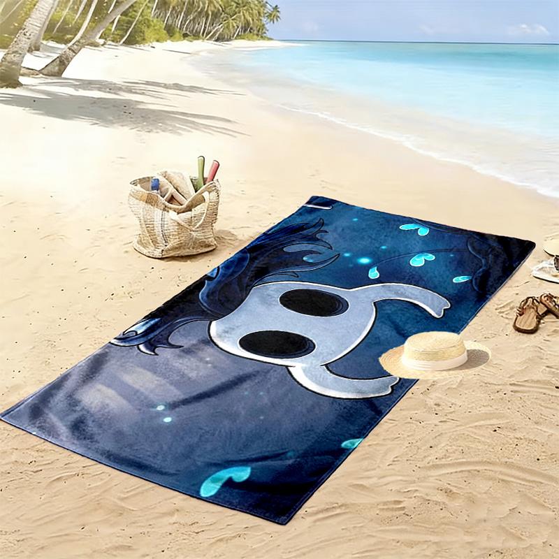 Hollow Knight Print Beach Towel, Large Soft Quick Dry Towel for Beach Camping Swimming