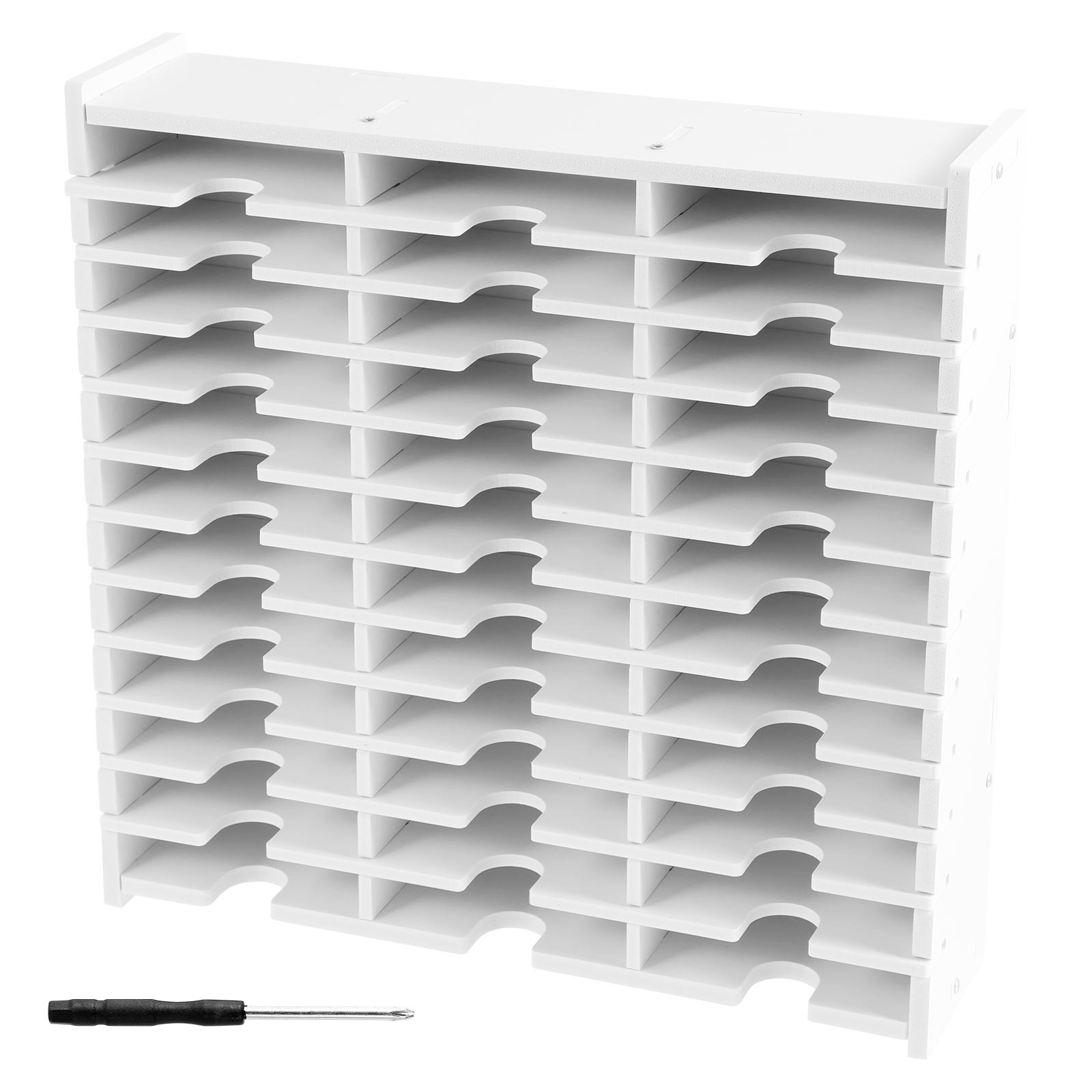 

36 Slots Ink Pad Printing Storage Box Large Capacity Items Plastic Racks for DIY Craft Supplies