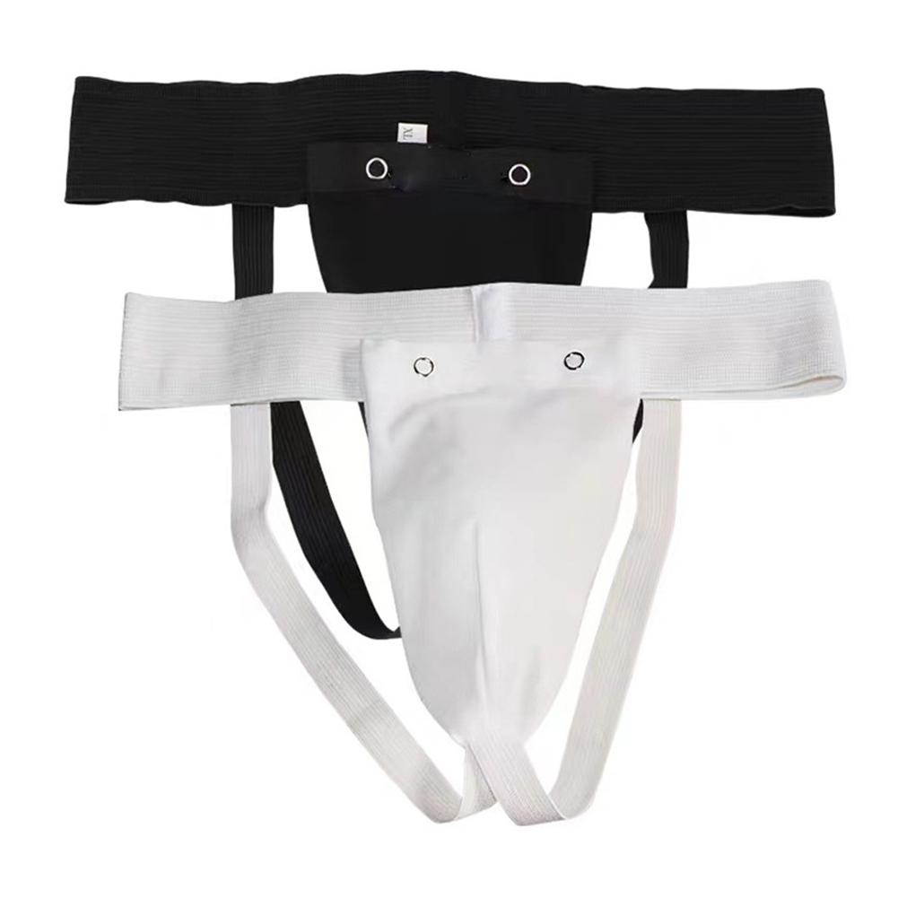Karate Boxe Jockstrap Destacável Engrossar Casca Rígida Jockstrap Confortável Protetor Respirável #468758