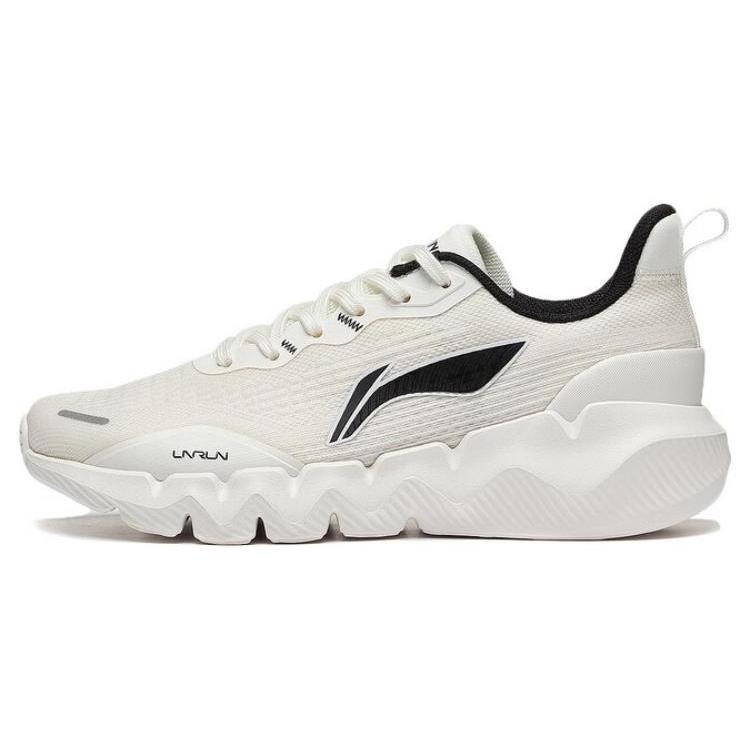 New LiNing Spirituality Breathable Wear Resistant Slip Resistant Low Top Running Shoes Women's White Black ARST046-3