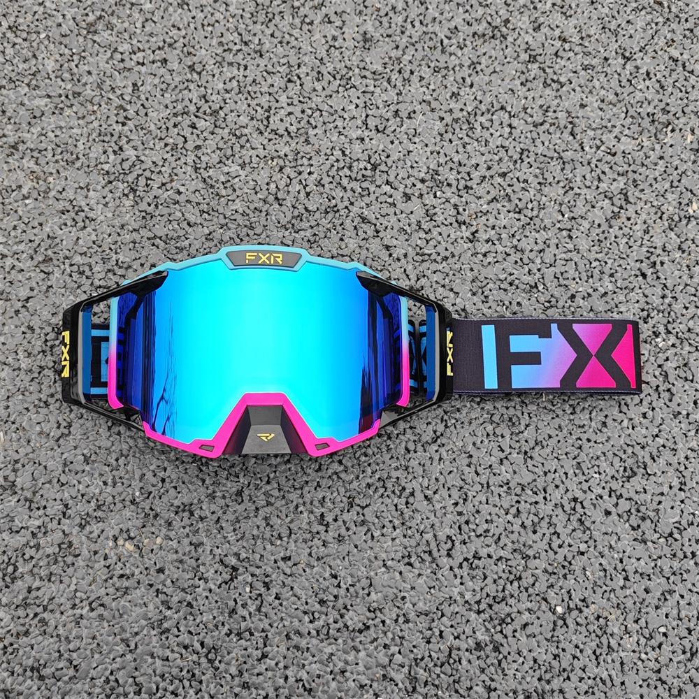 FXR Motorcycle Glasses Motocross Goggles MX Off-road Glasses Men Windproof ATV Cycling HD Mirrored Lens Cycling Moto Glasses