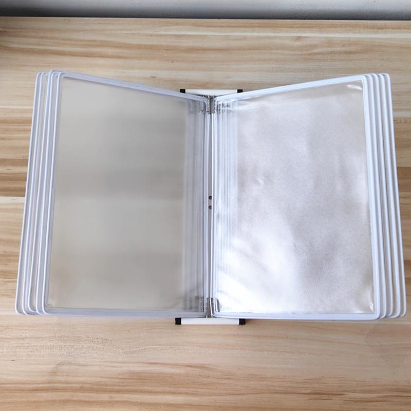 A4 Wandmontierter Klapp-Aktenordner, 5-seitiger SOP-Displayständer