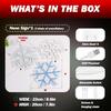 Goneons 3 Pcs Snowflake Neon Sign - 3 Colors USB Powered LED Winter Neon Light for Window Decor & Christmas Tree Party Living Room Gift