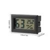 Embedded Digital Hygrometer Thermometer Humidity Temperature Monitor with Built In Probe Black