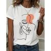 European Size Women's Printed Short Sleeve T-Shirt