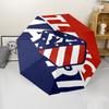 Atlético Madrid logo Print Automatic Umbrella, 8 Rib Iron Frame, Plastic Handle, Suitable for Outdoor Travel &Daily , Ideal Gift