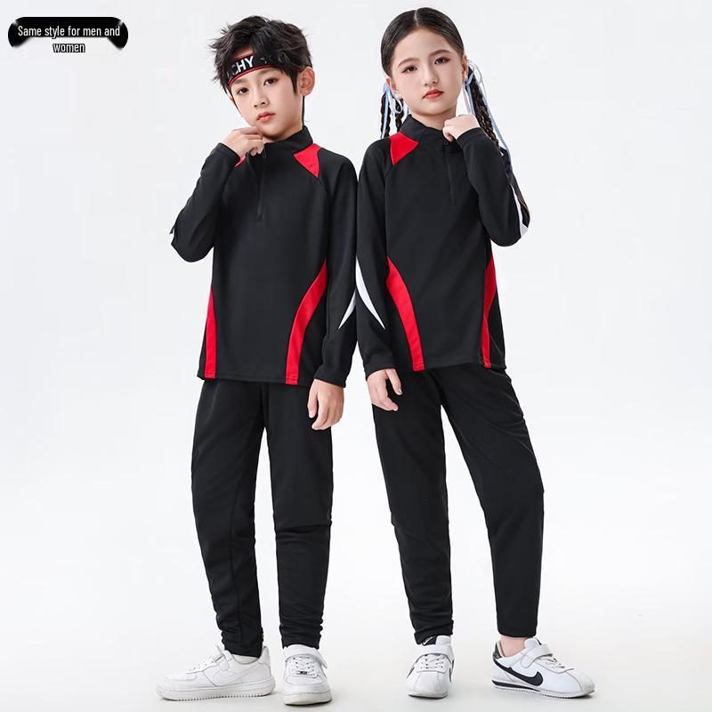 

Kids Long-Sleeve Soccer & Basketball Training Set, Customizable for 2026 World Cup 3XS(120-130CM)